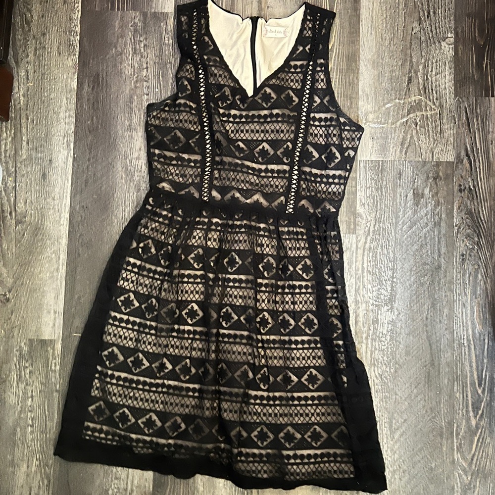 Black lace dress